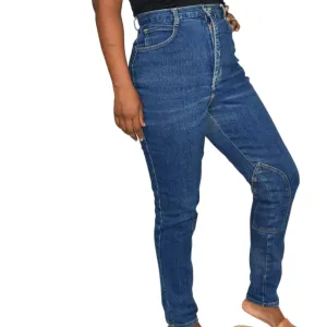 Vintage Riding Pants Blue Jeans Breeches High Rise Stretch Equestrian Faded Size 6