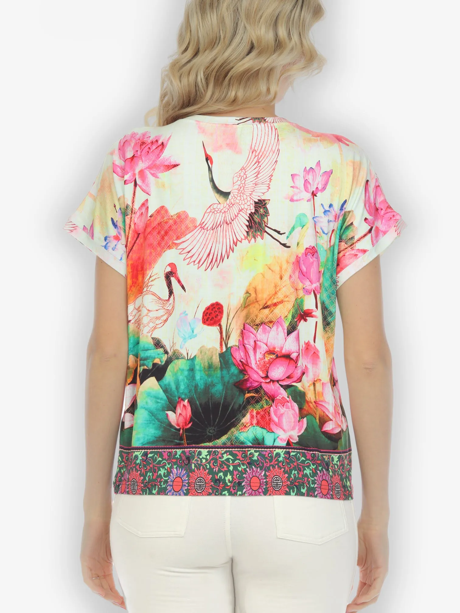 Wild Crane Exclusive Cap Sleeves Tee
