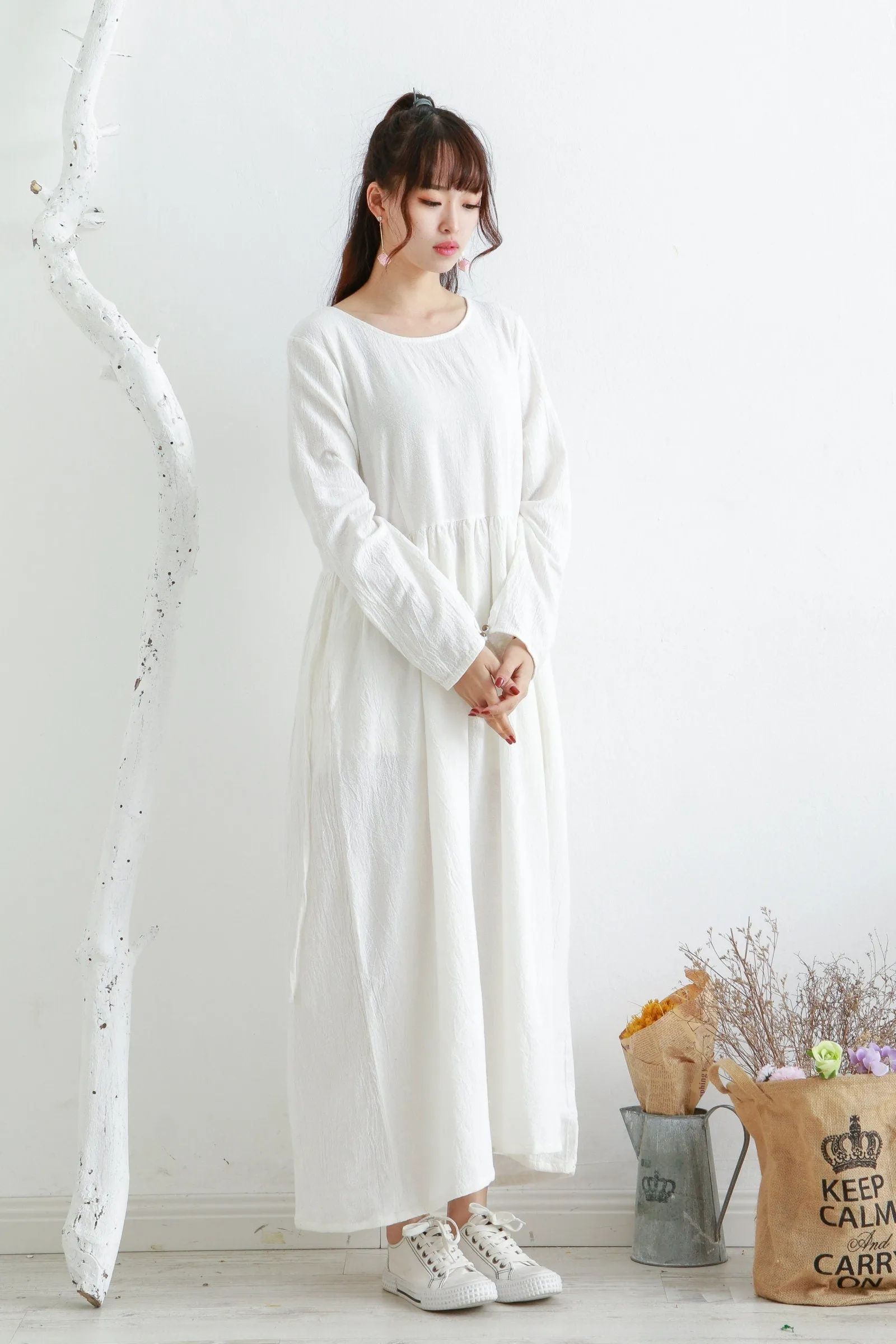 Winter Thicker Cotton Dress Casual