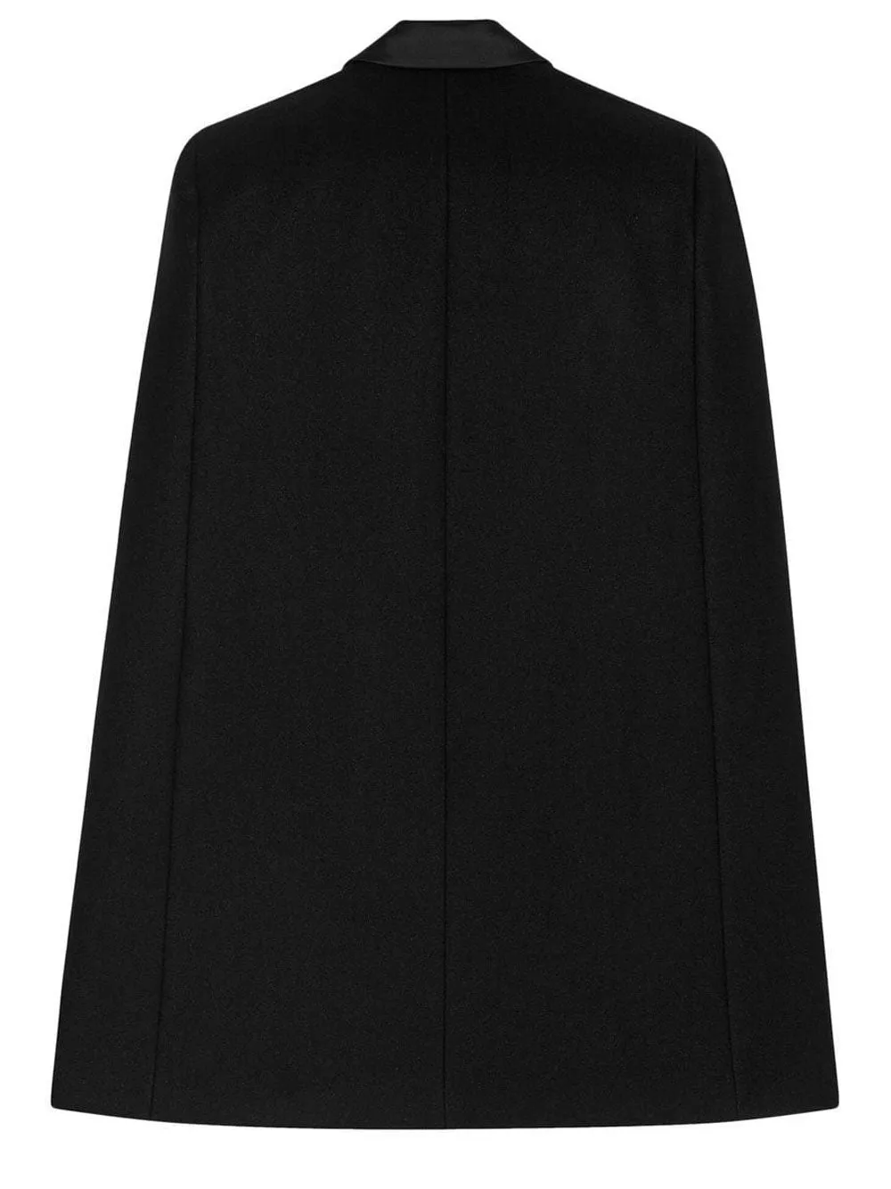 Wool-blend tuxedo cape